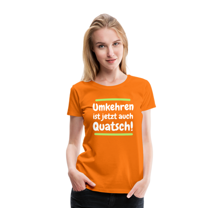 Frauen Premium T-Shirt - Umkehren - Orange