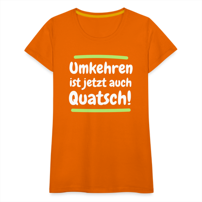 Frauen Premium T-Shirt - Umkehren - Orange