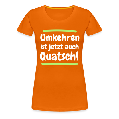 Frauen Premium T-Shirt - Umkehren - Orange