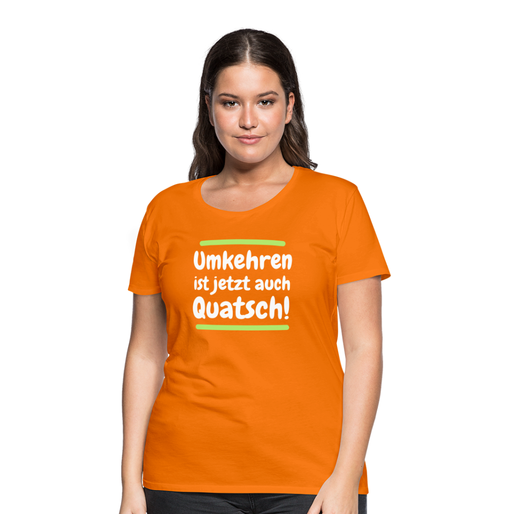 Frauen Premium T-Shirt - Umkehren - Orange