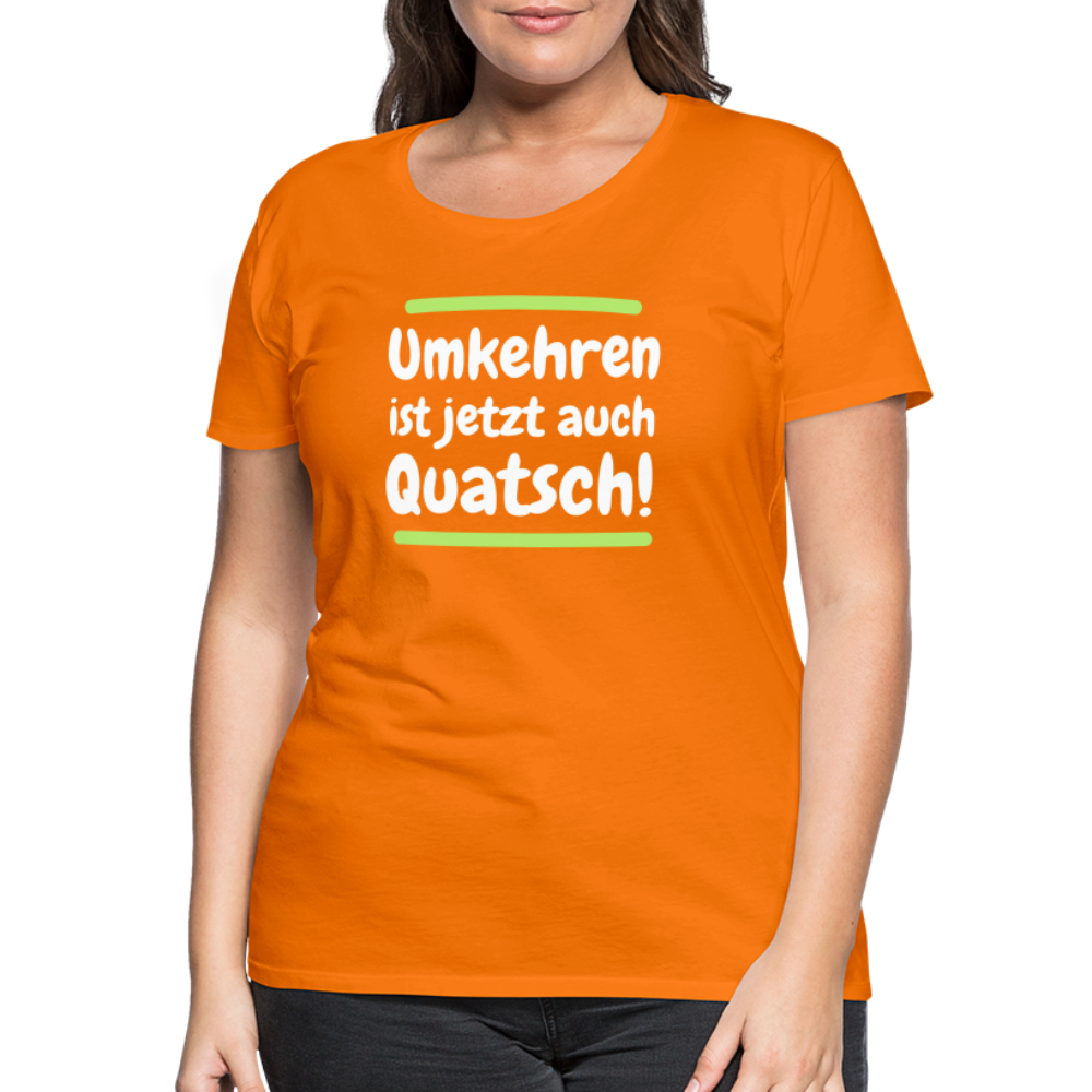 Frauen Premium T-Shirt - Umkehren - Orange