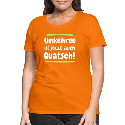 Frauen Premium T-Shirt - Umkehren - Orange