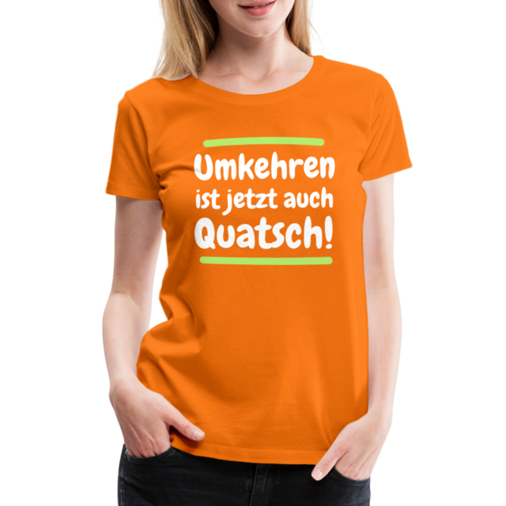 Frauen Premium T-Shirt - Umkehren - Orange