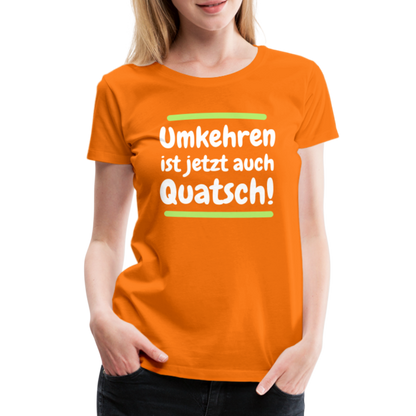 Frauen Premium T-Shirt - Umkehren - Orange