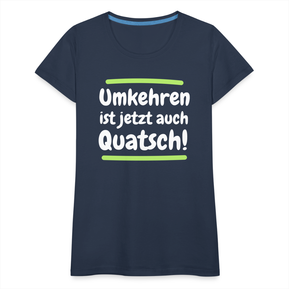 Frauen Premium T-Shirt - Umkehren - Navy