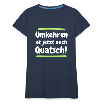 Frauen Premium T-Shirt - Umkehren - Navy