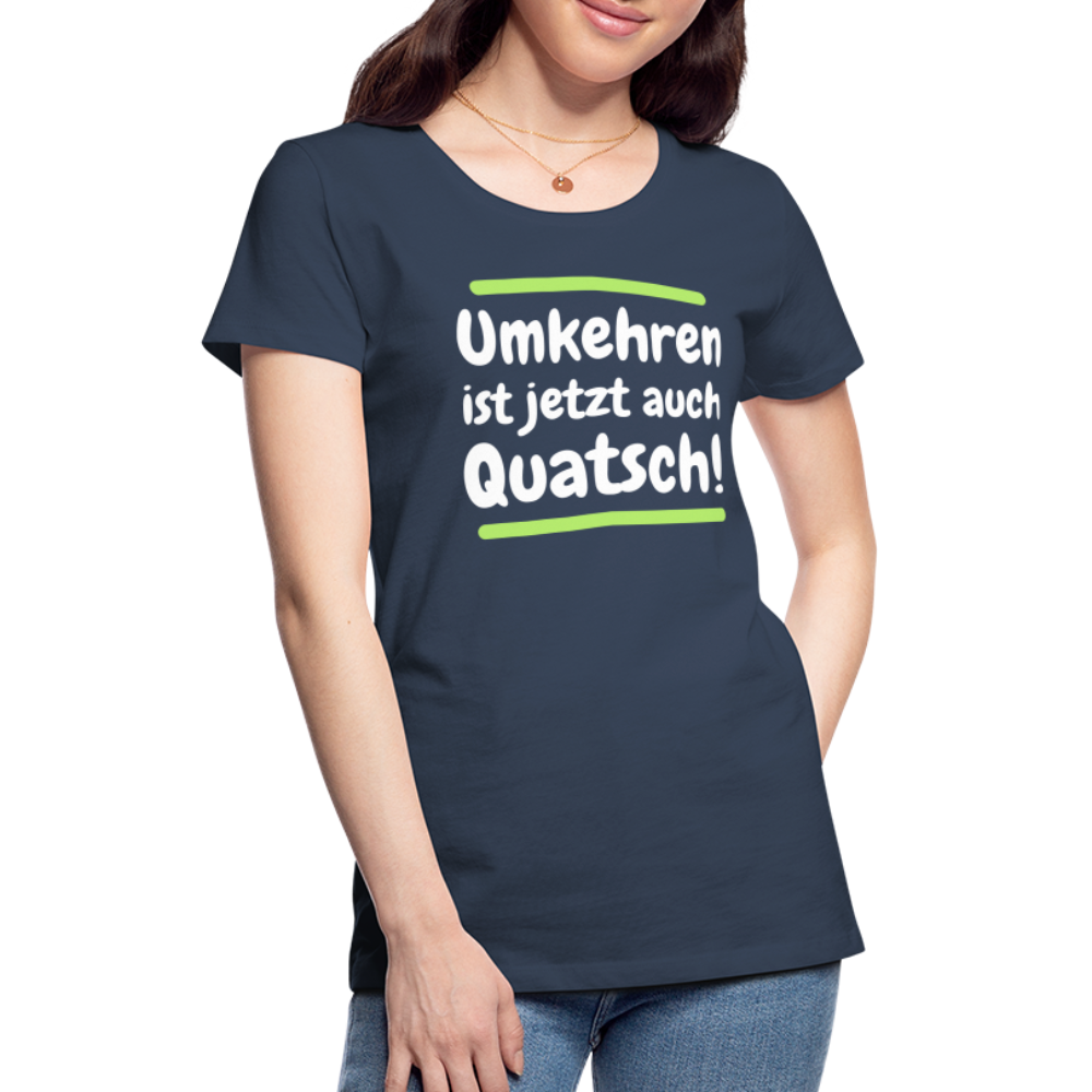 Frauen Premium T-Shirt - Umkehren - Navy