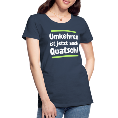 Frauen Premium T-Shirt - Umkehren - Navy