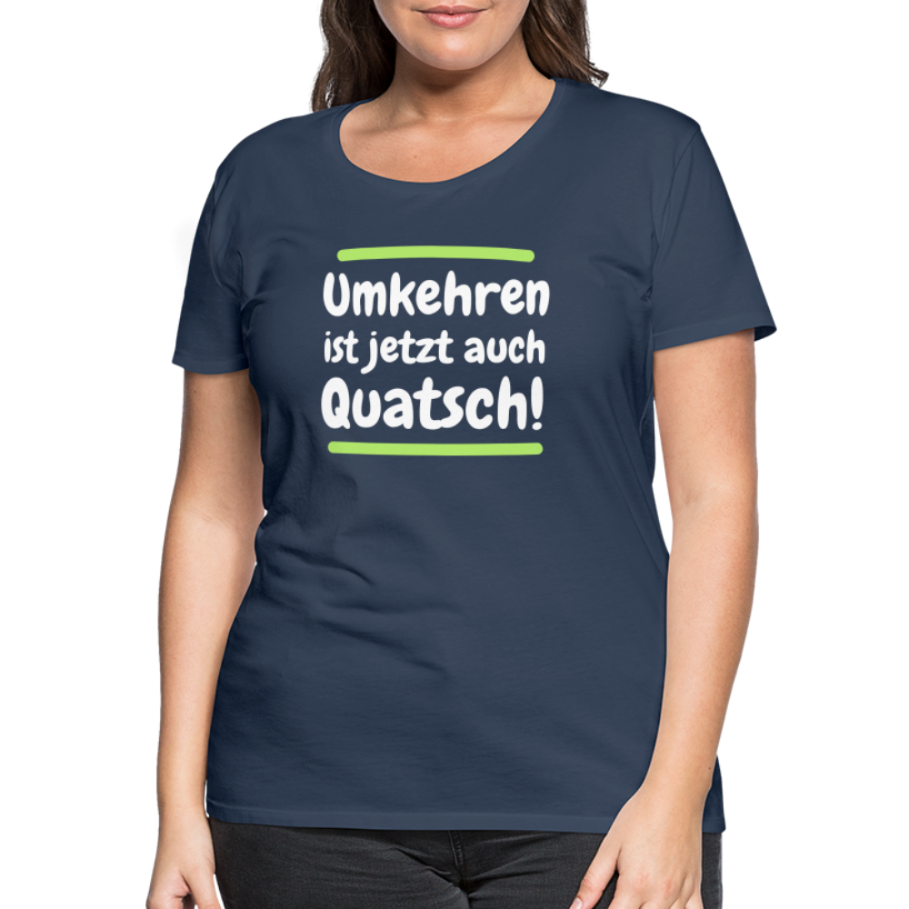 Frauen Premium T-Shirt - Umkehren - Navy