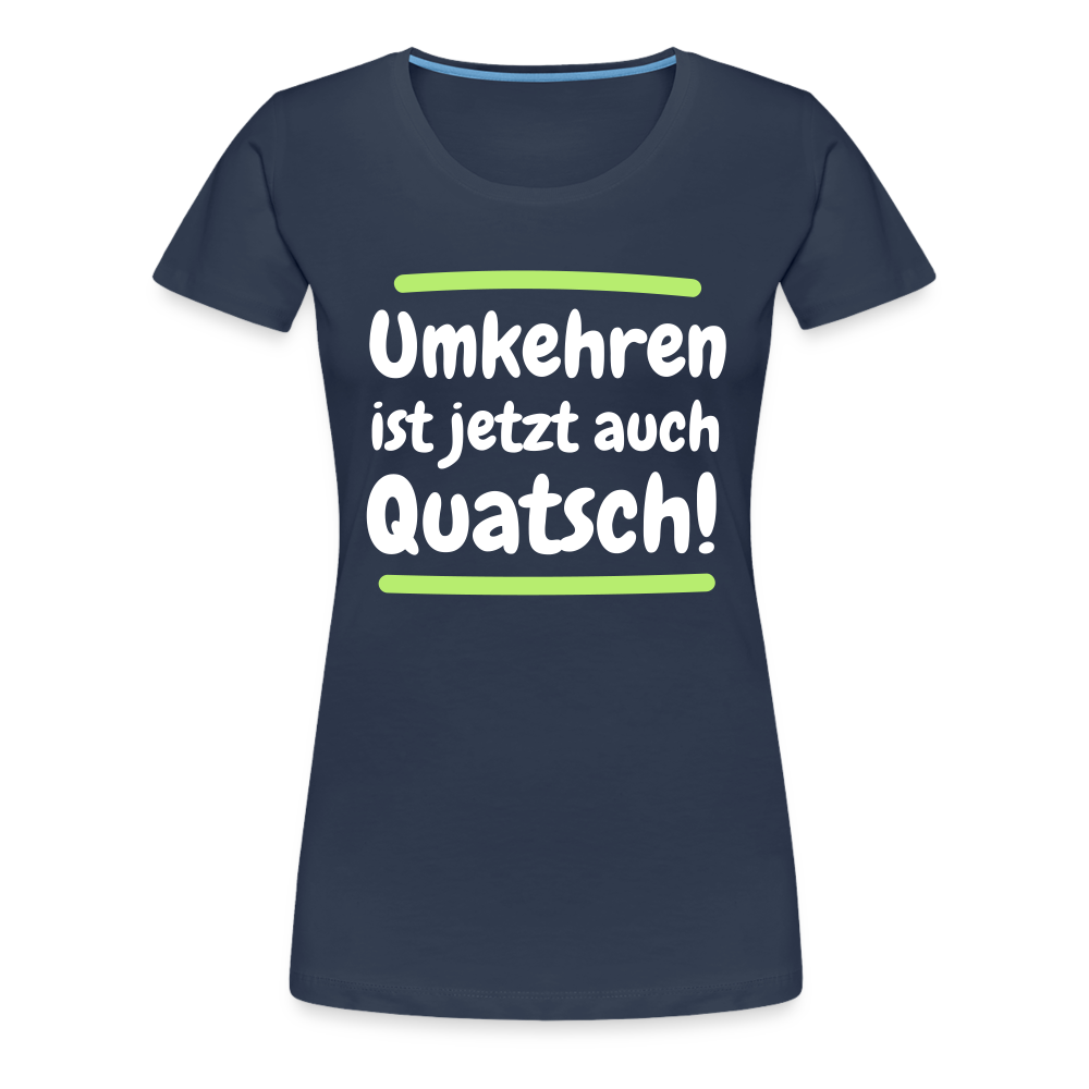 Frauen Premium T-Shirt - Umkehren - Navy