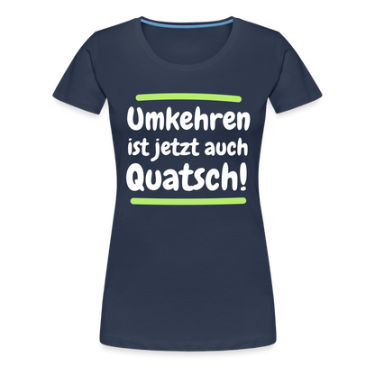 Frauen Premium T-Shirt - Umkehren - Navy