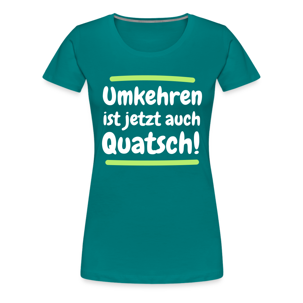 Frauen Premium T-Shirt - Umkehren - Divablau