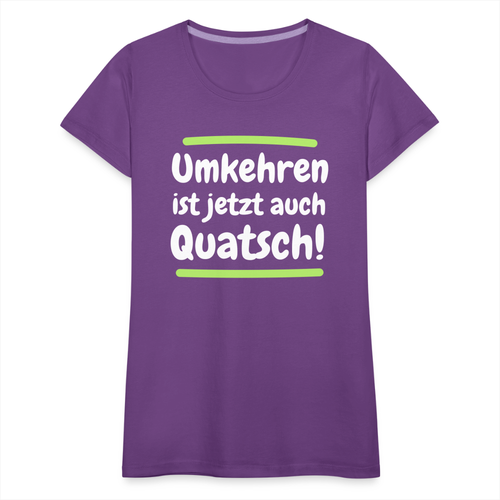 Frauen Premium T-Shirt - Umkehren - Lila