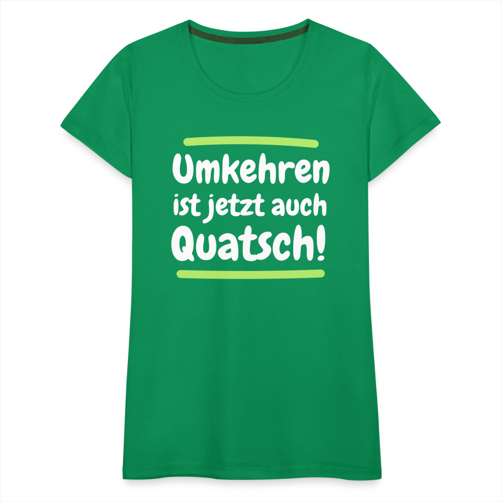 Frauen Premium T-Shirt - Umkehren - Kelly Green