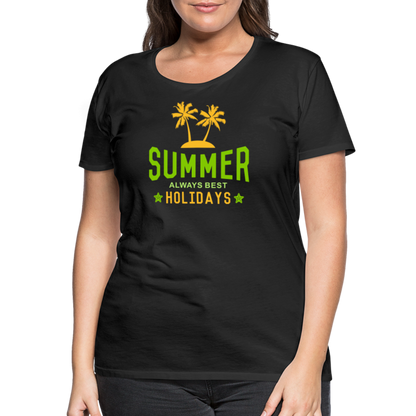 Frauen Premium T-Shirt - Summer - Schwarz