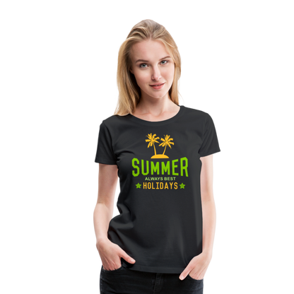 Frauen Premium T-Shirt - Summer - Schwarz