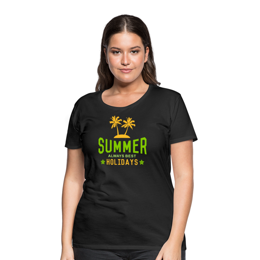 Frauen Premium T-Shirt - Summer - Schwarz