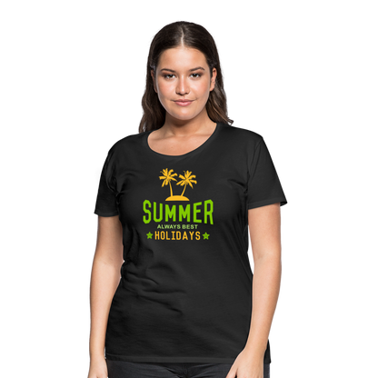 Frauen Premium T-Shirt - Summer - Schwarz