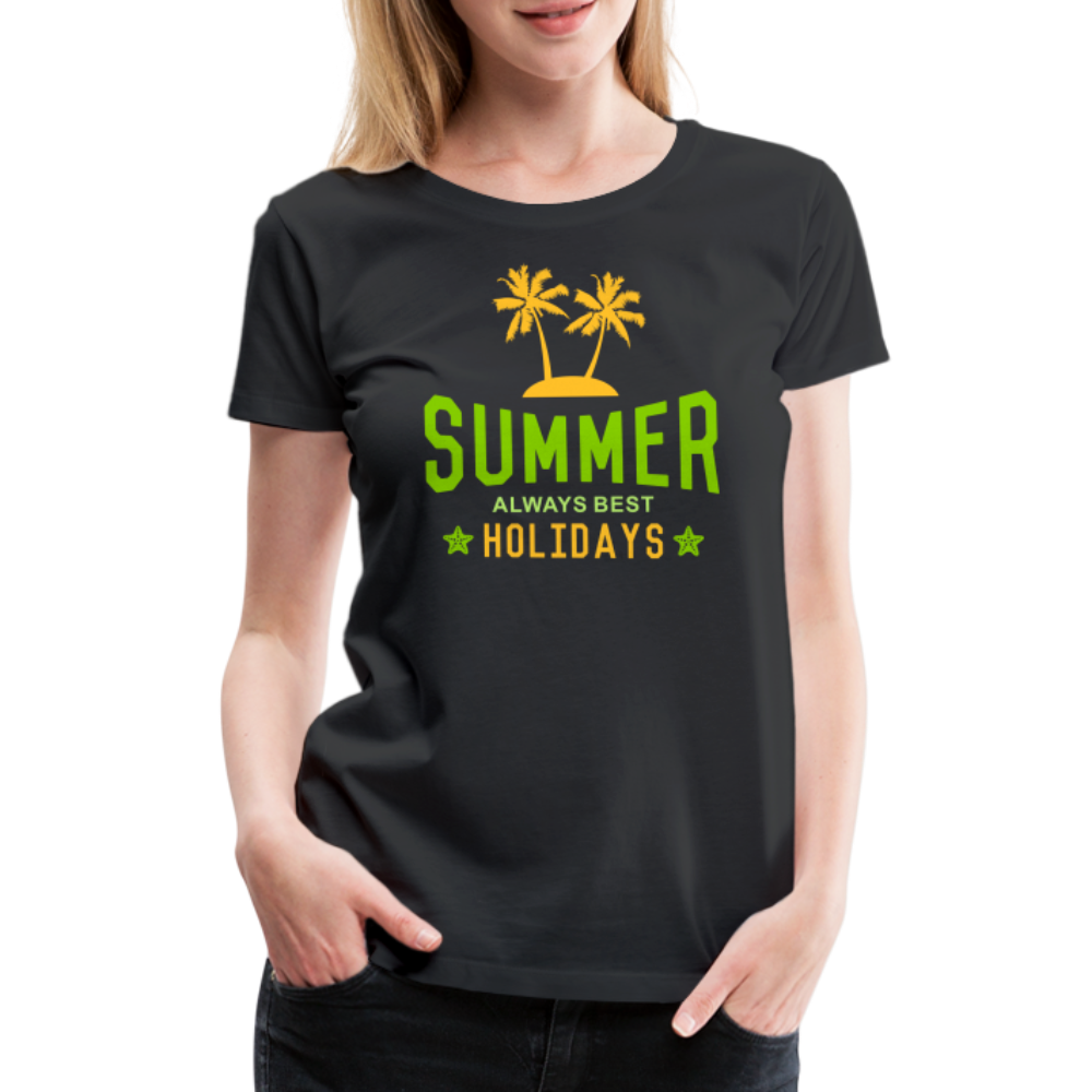 Frauen Premium T-Shirt - Summer - Schwarz