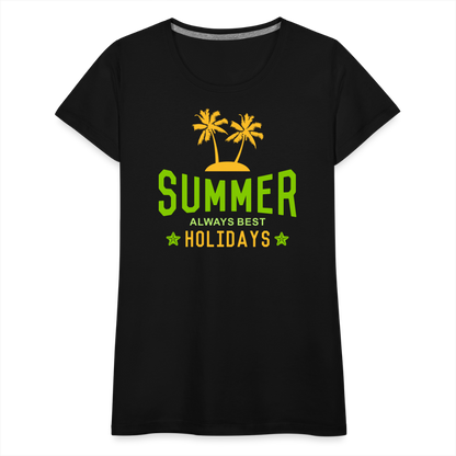 Frauen Premium T-Shirt - Summer - Schwarz