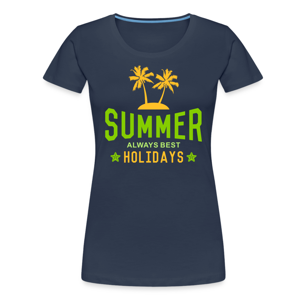 Frauen Premium T-Shirt - Summer - Navy