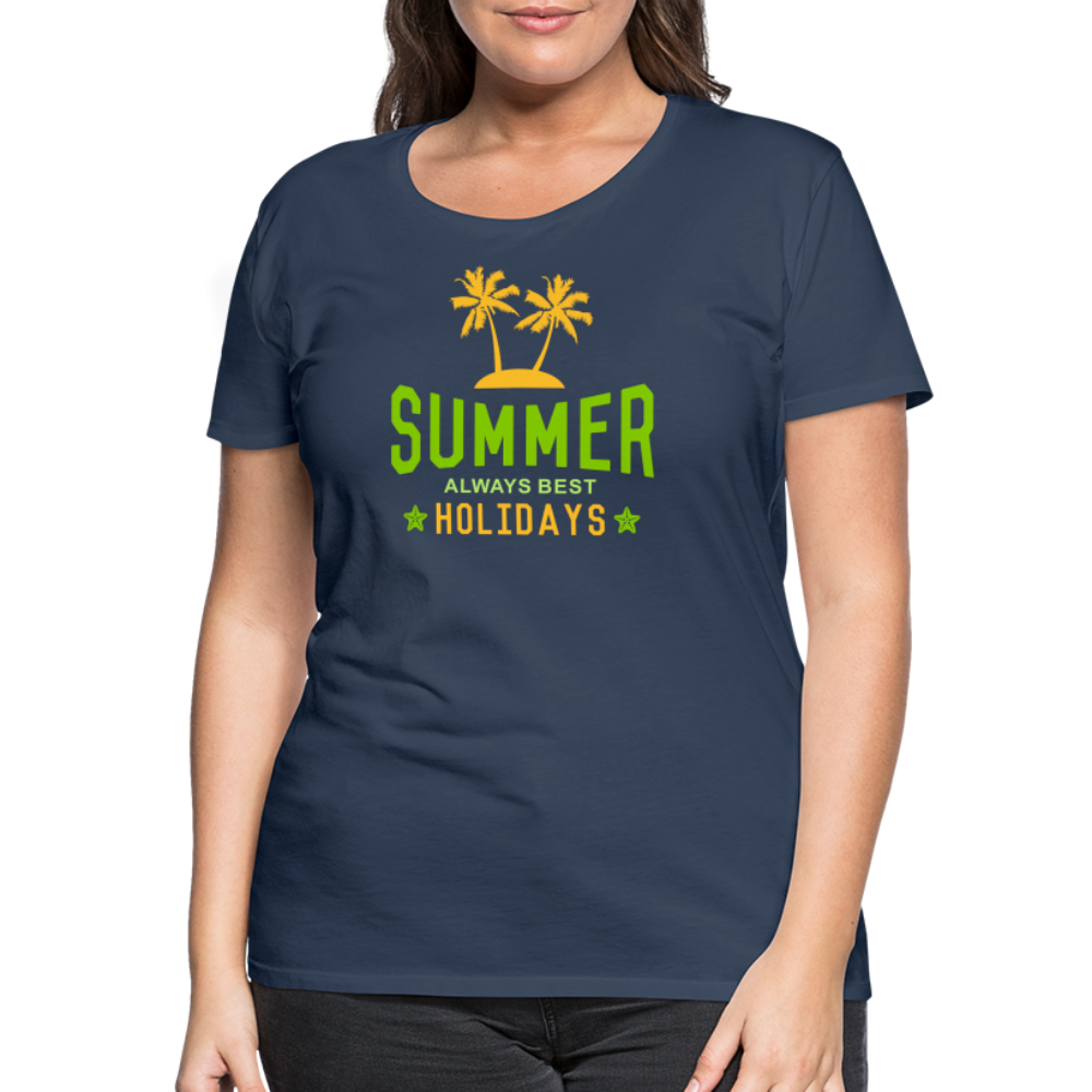 Frauen Premium T-Shirt - Summer - Navy