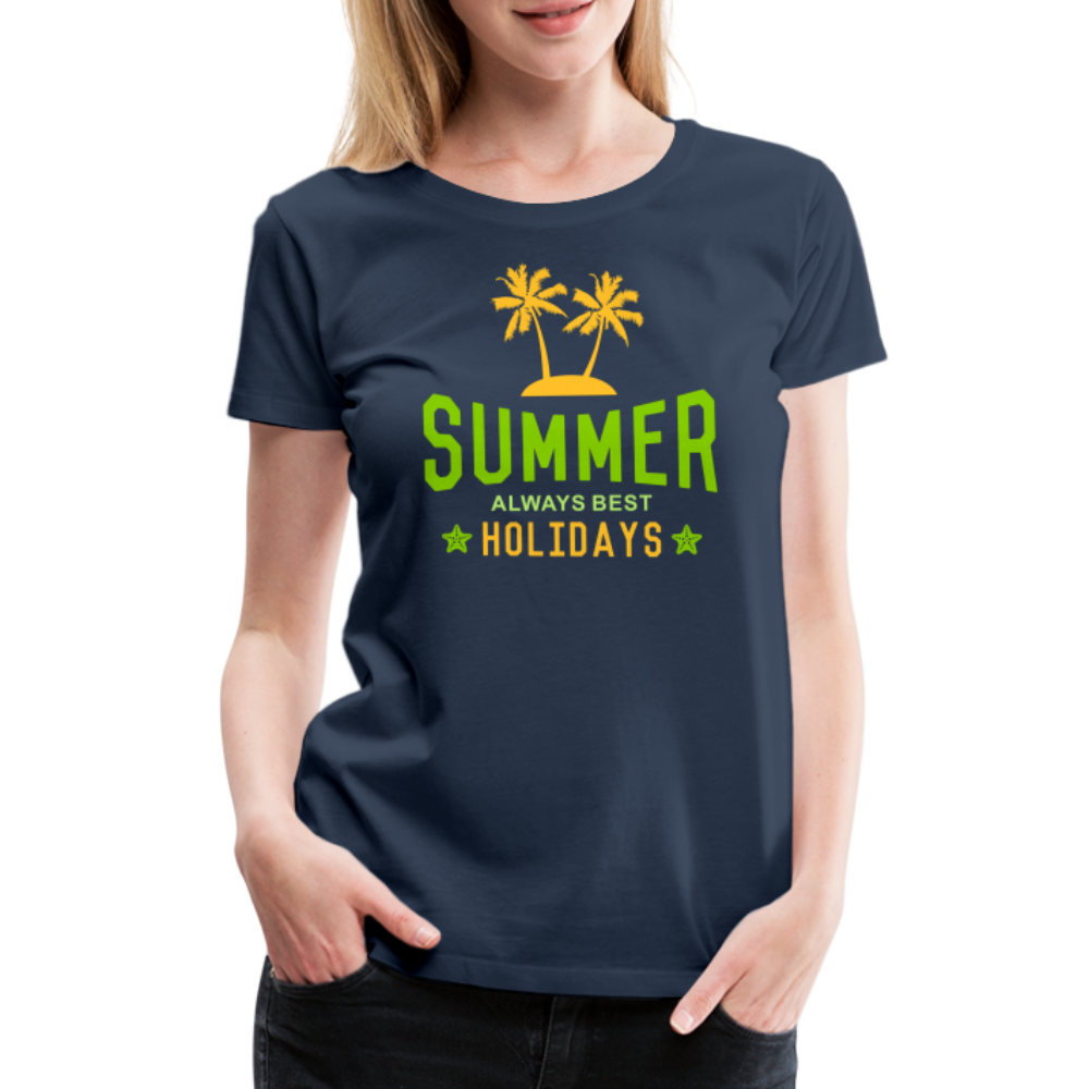 Frauen Premium T-Shirt - Summer - Navy