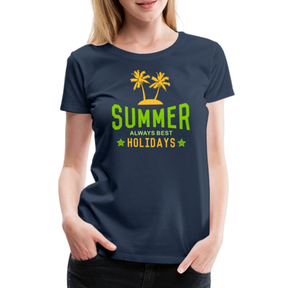 Frauen Premium T-Shirt - Summer - Navy