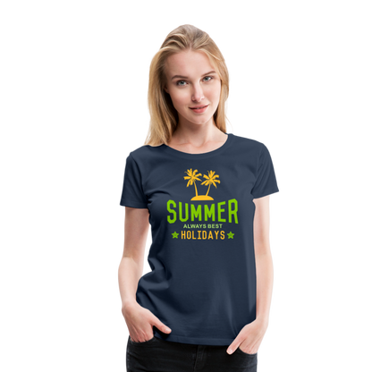 Frauen Premium T-Shirt - Summer - Navy