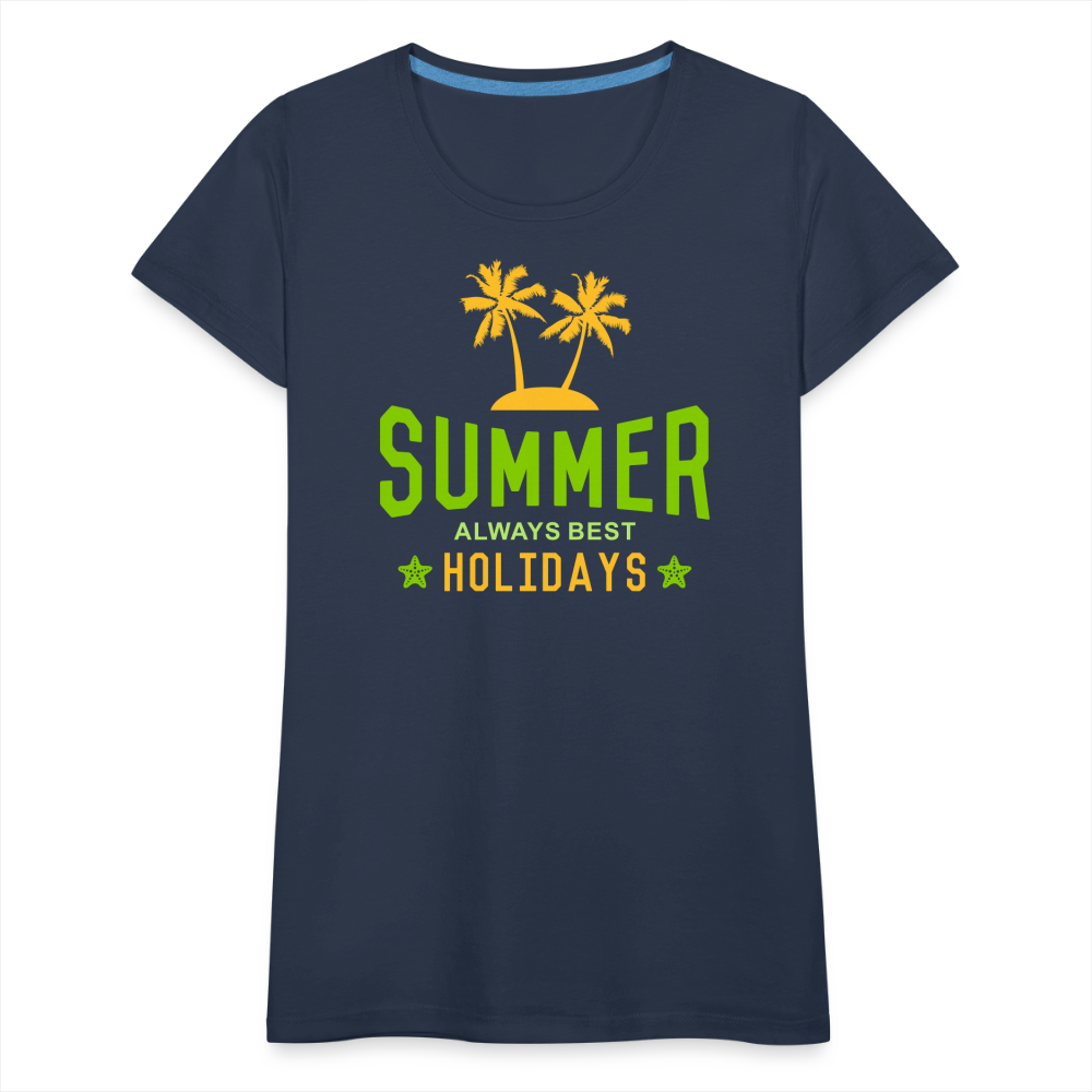 Frauen Premium T-Shirt - Summer - Navy