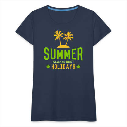 Frauen Premium T-Shirt - Summer - Navy