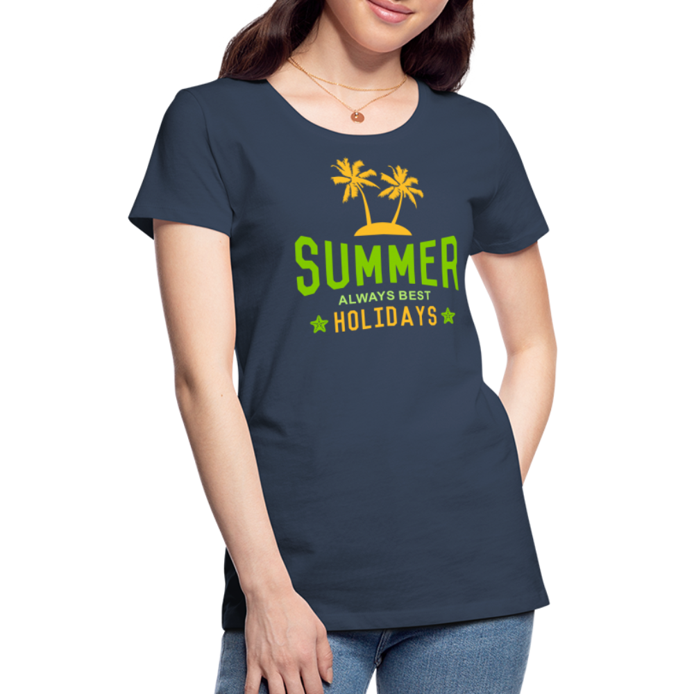 Frauen Premium T-Shirt - Summer - Navy