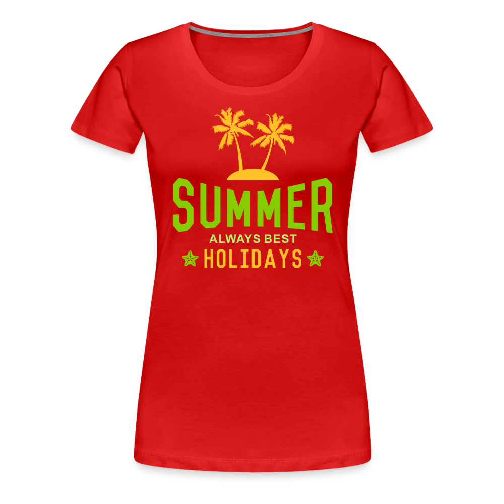 Frauen Premium T-Shirt - Summer - Rot