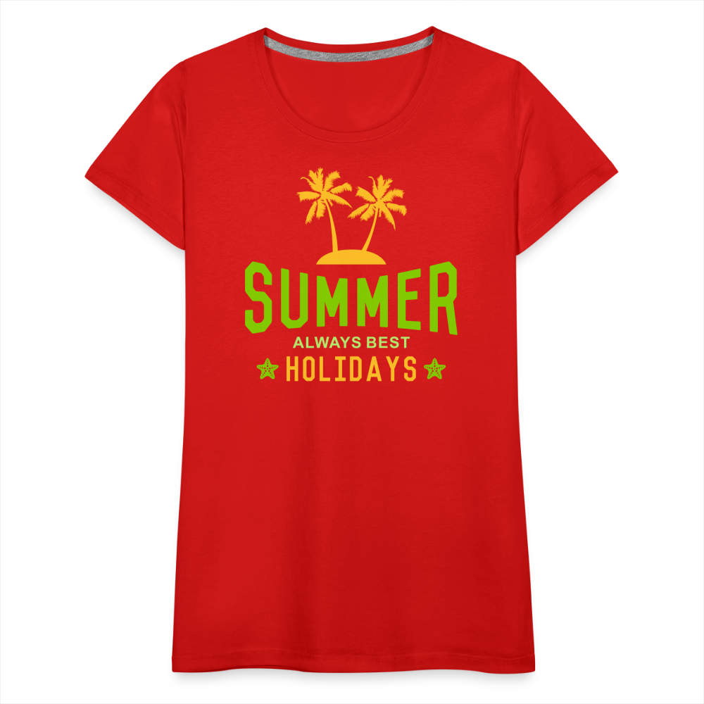 Frauen Premium T-Shirt - Summer - Rot