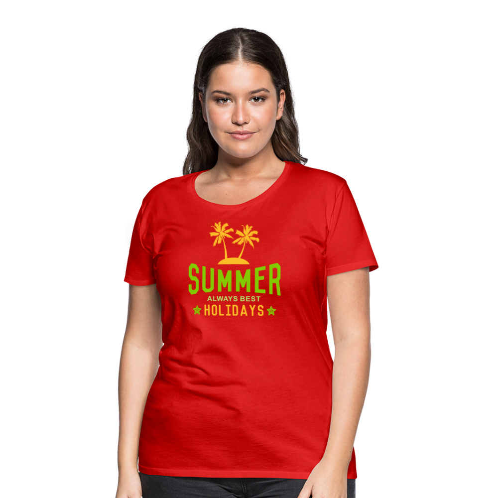 Frauen Premium T-Shirt - Summer - Rot