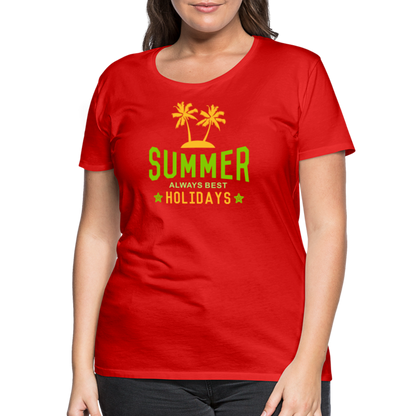 Frauen Premium T-Shirt - Summer - Rot