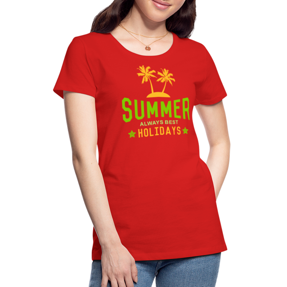 Frauen Premium T-Shirt - Summer - Rot