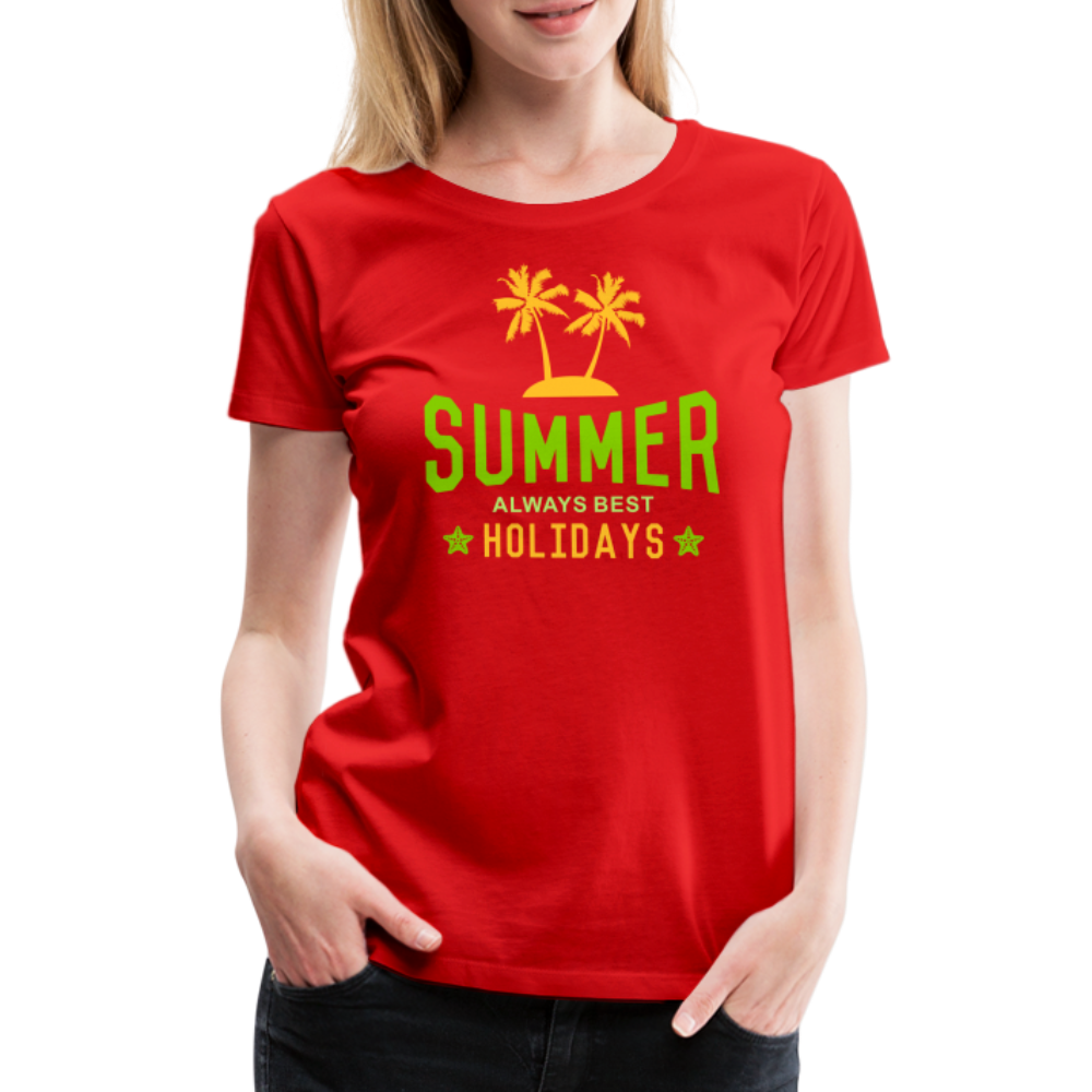 Frauen Premium T-Shirt - Summer - Rot