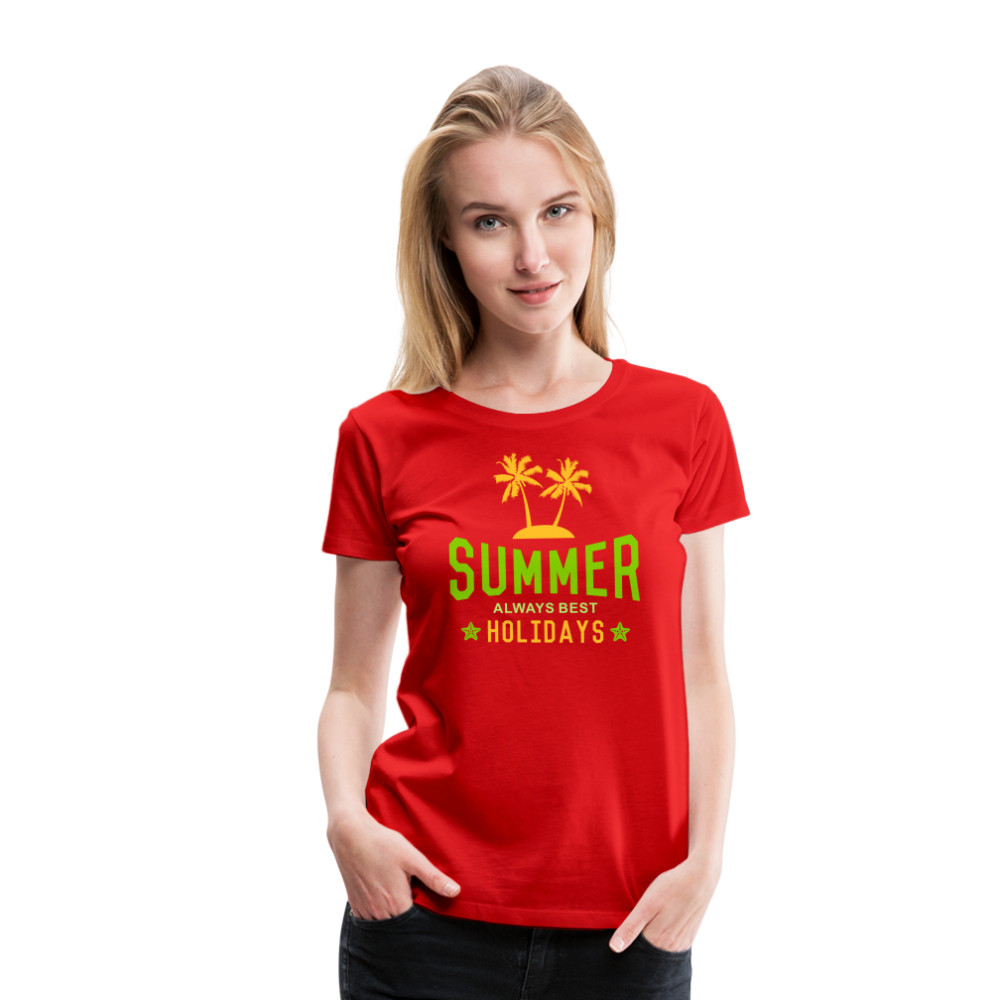 Frauen Premium T-Shirt - Summer - Rot