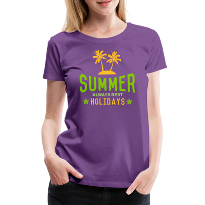 Frauen Premium T-Shirt - Summer - Lila