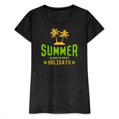 Frauen Premium T-Shirt - Summer - Anthrazit