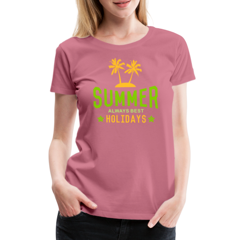 Frauen Premium T-Shirt - Summer - Malve