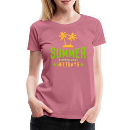 Frauen Premium T-Shirt - Summer - Malve