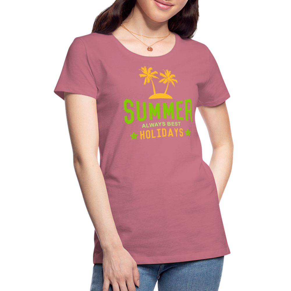 Frauen Premium T-Shirt - Summer - Malve