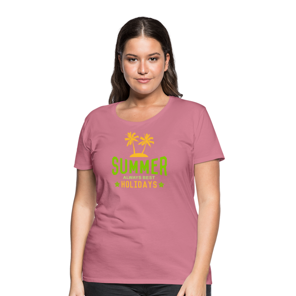 Frauen Premium T-Shirt - Summer - Malve