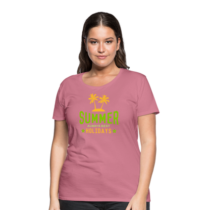 Frauen Premium T-Shirt - Summer - Malve