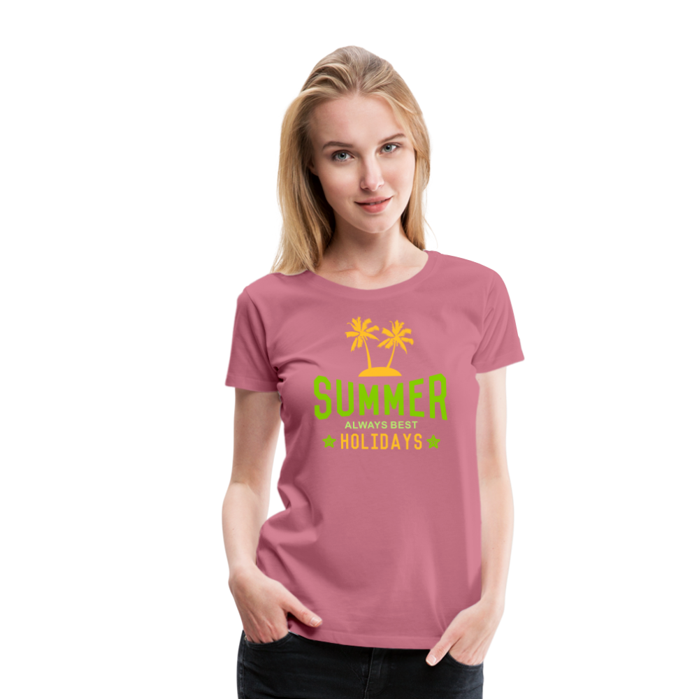 Frauen Premium T-Shirt - Summer - Malve