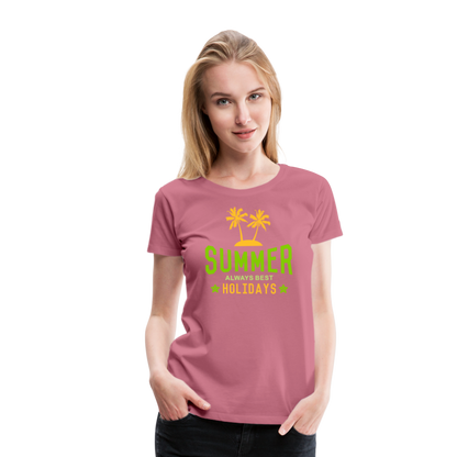 Frauen Premium T-Shirt - Summer - Malve