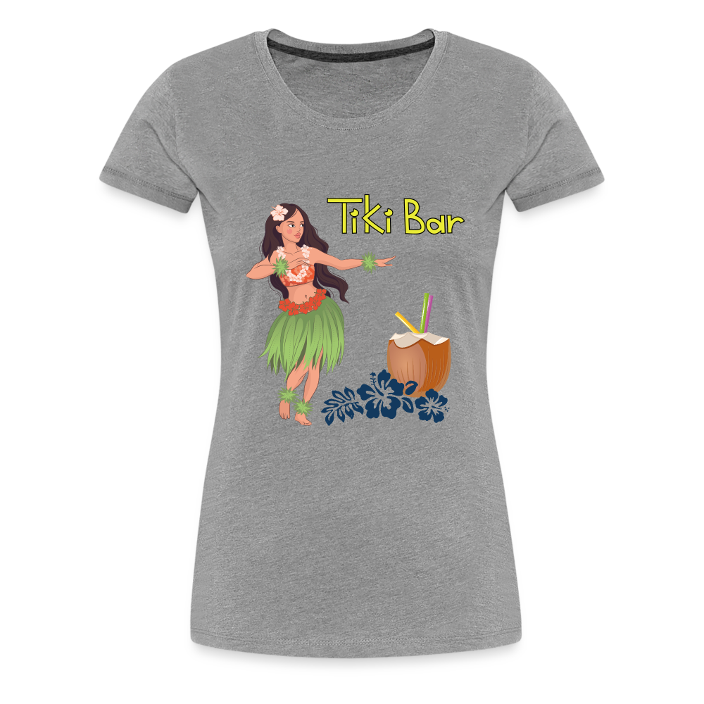 Frauen Premium T-Shirt - Tiki Bar - Grau meliert