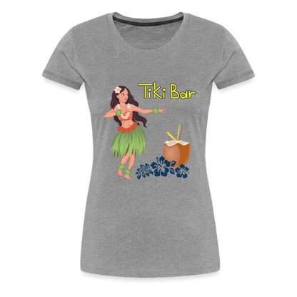 Frauen Premium T-Shirt - Tiki Bar - Grau meliert